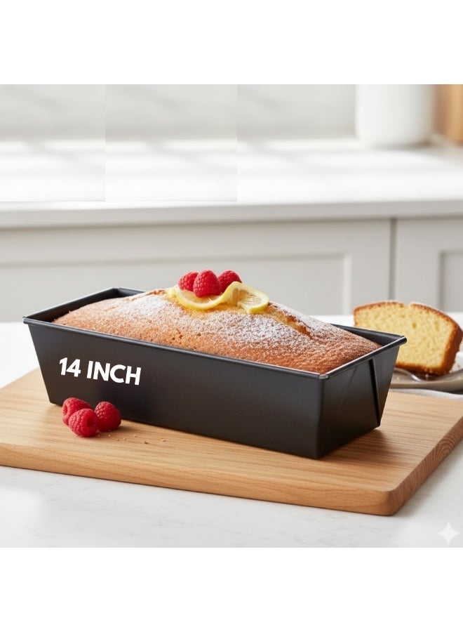 AMM 14‑Inch Non-Stick Loaf Pan – Heavy Duty Bread & Cake Baking Tin for Homemade Treats - Image 2